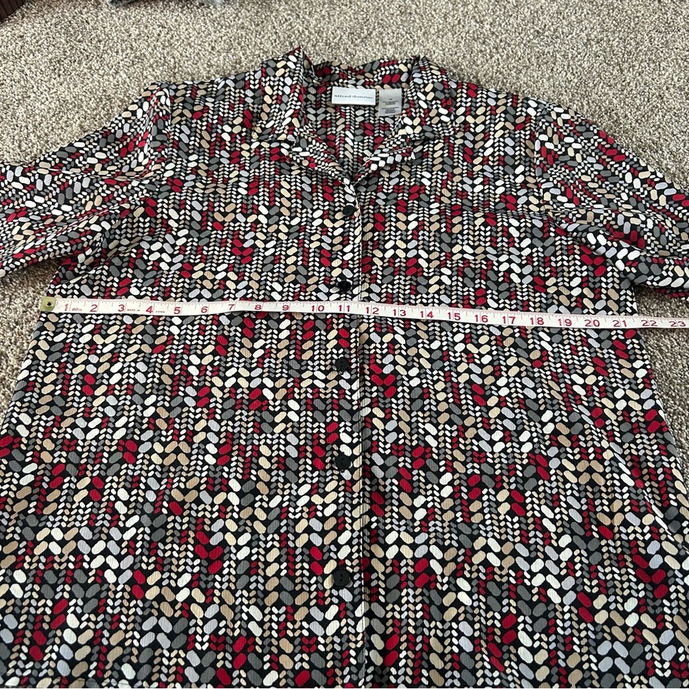 Alfred Dunner Multicolor Patterned Blouse - Picture 6 of 6